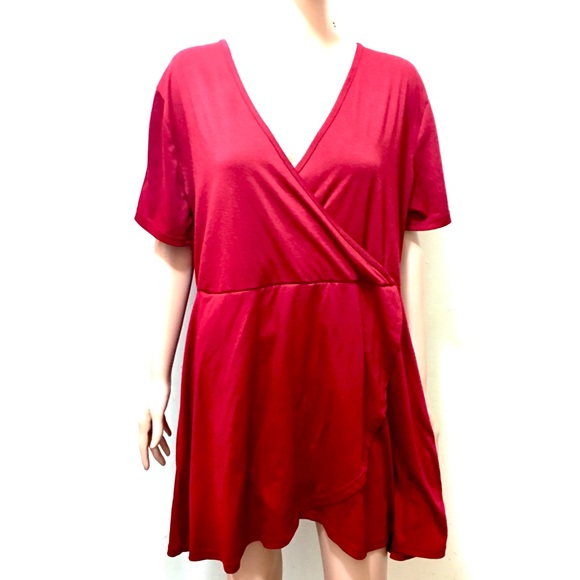 Dresses & Skirts - Cranberry Mini Wrap Dress